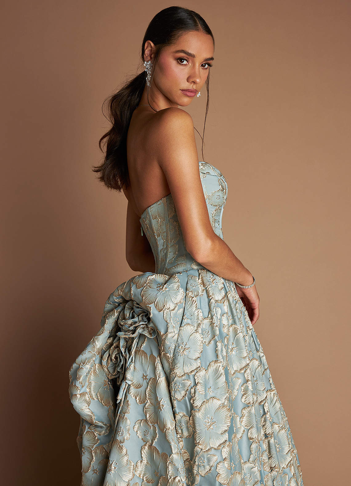 Maya Vintage Blue Gown
