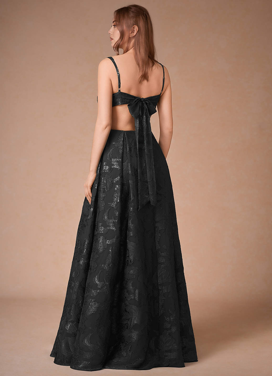 Althea Black Tie-Back Maxi Dress  Dress