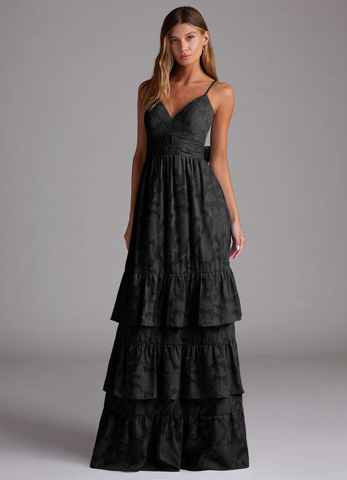 Nathalia Black Maxi Dress