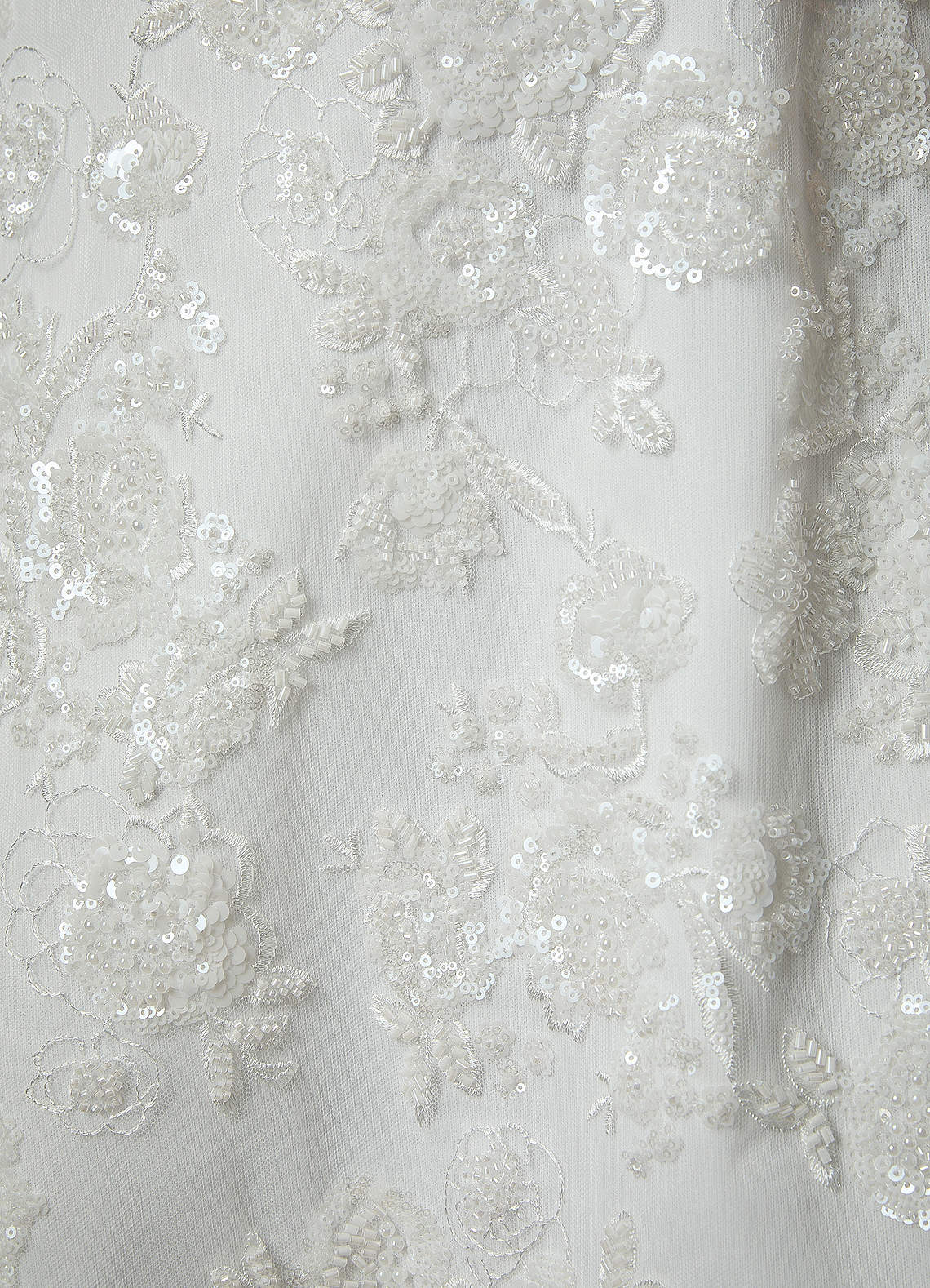Diamond White A-Line Lace Dress