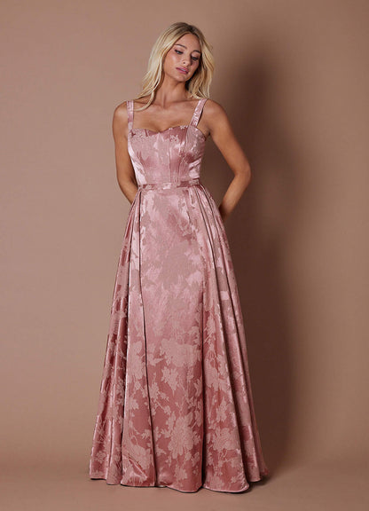 Kelis Rosewood Pink Maxi Dress
