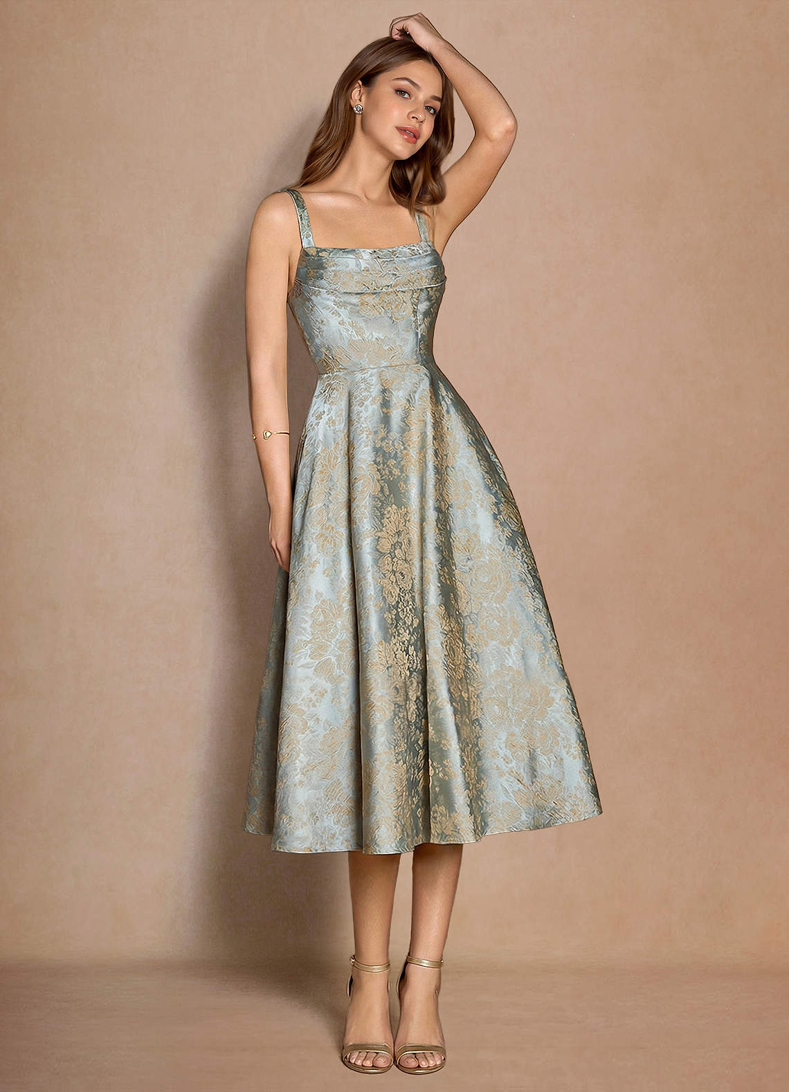 Melusine Vintage Blue Midi Dress
