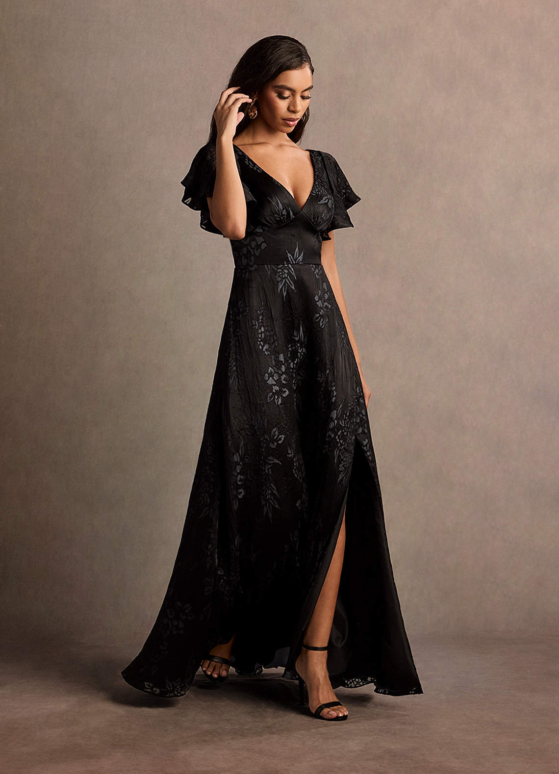 Vicky Black Slate Maxi Dress