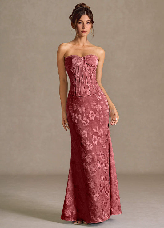 Alyssa Vintage Rose Corset Two-Piece Dress