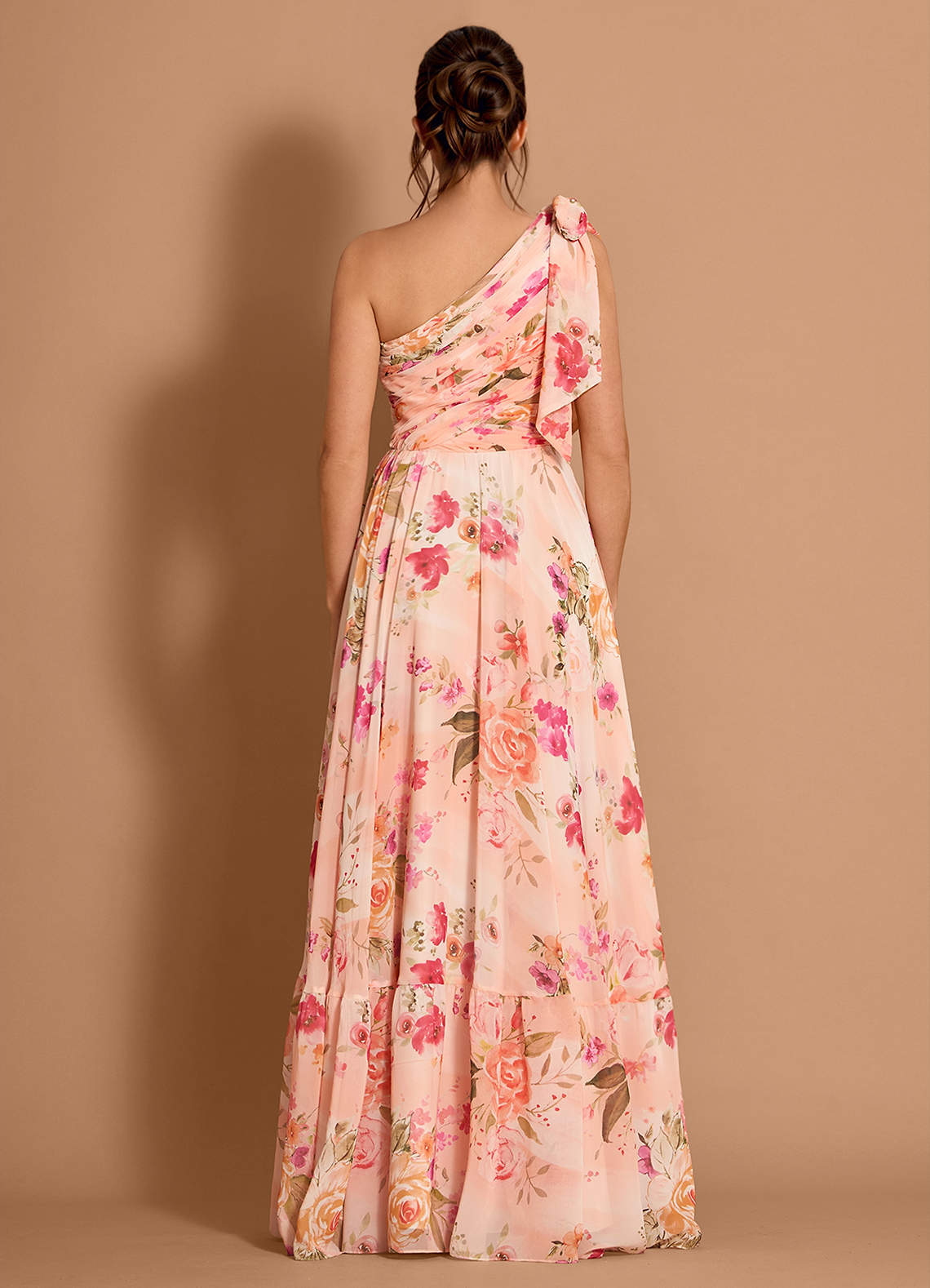 Liliana Abstract Bouquet Floral Maxi Dress