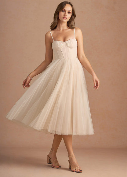 Bree Cream Midi Dress  Dress