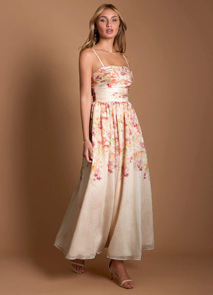 Kati Antique Floral Maxi Dress  Dress