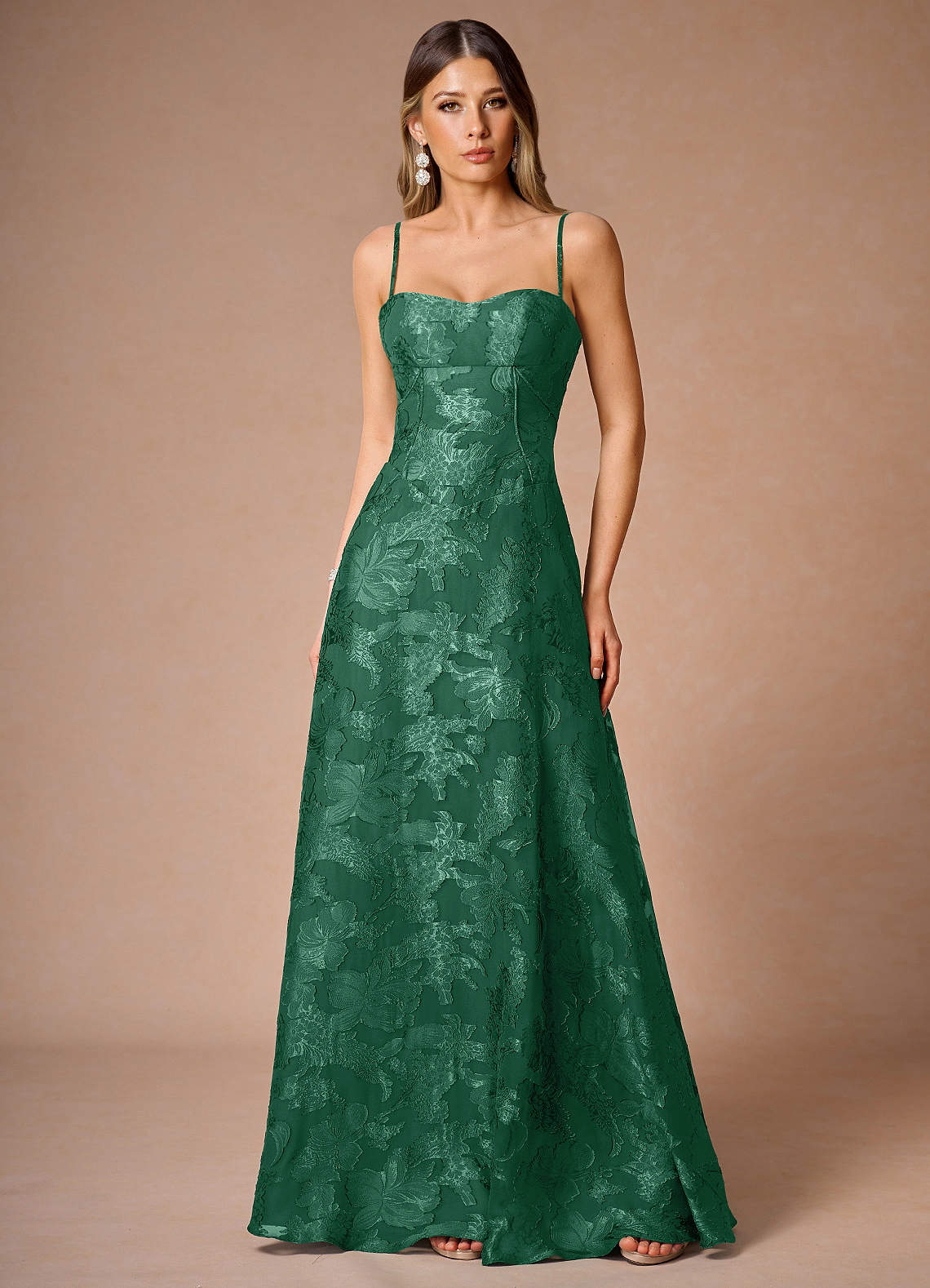 Thalyn Dark Green Long Prom Dress