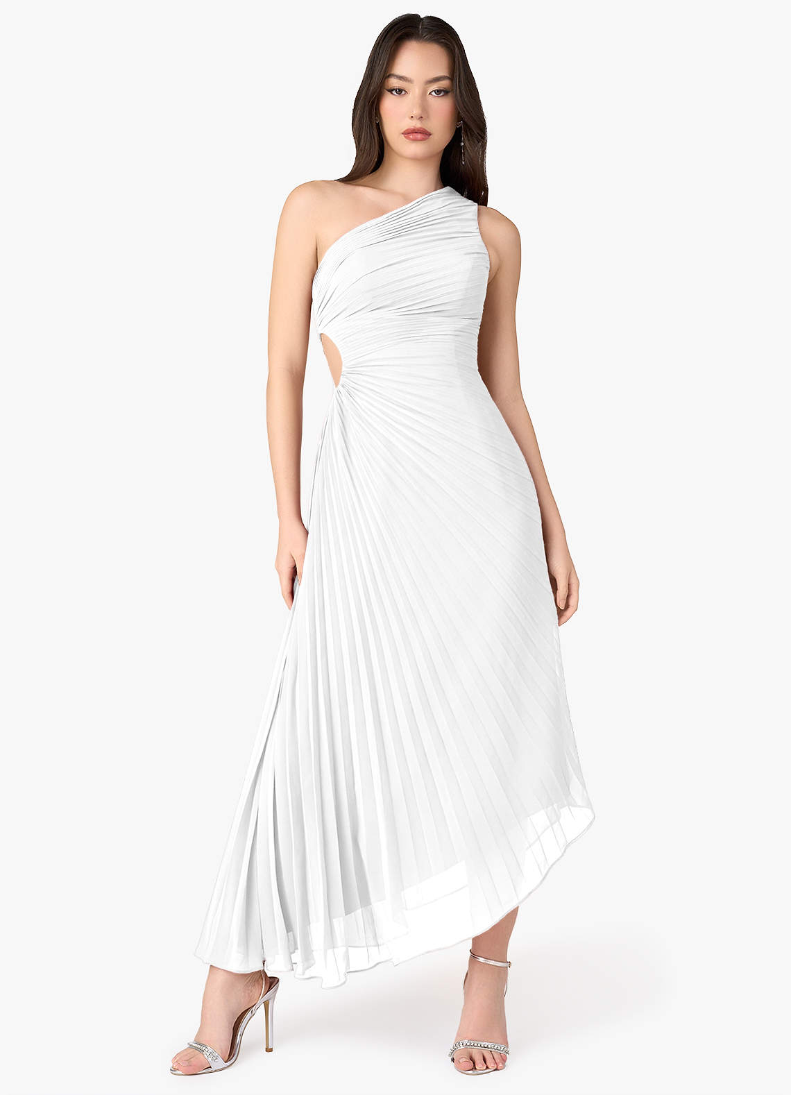 Angelina White Asymmetrical Dress  Dress