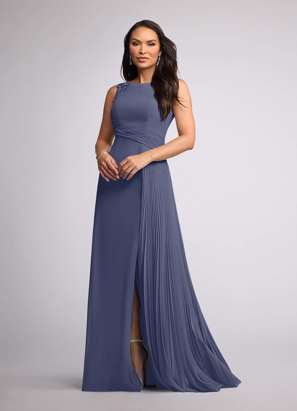 Stormy A-Line Sequins Chiffon Dress