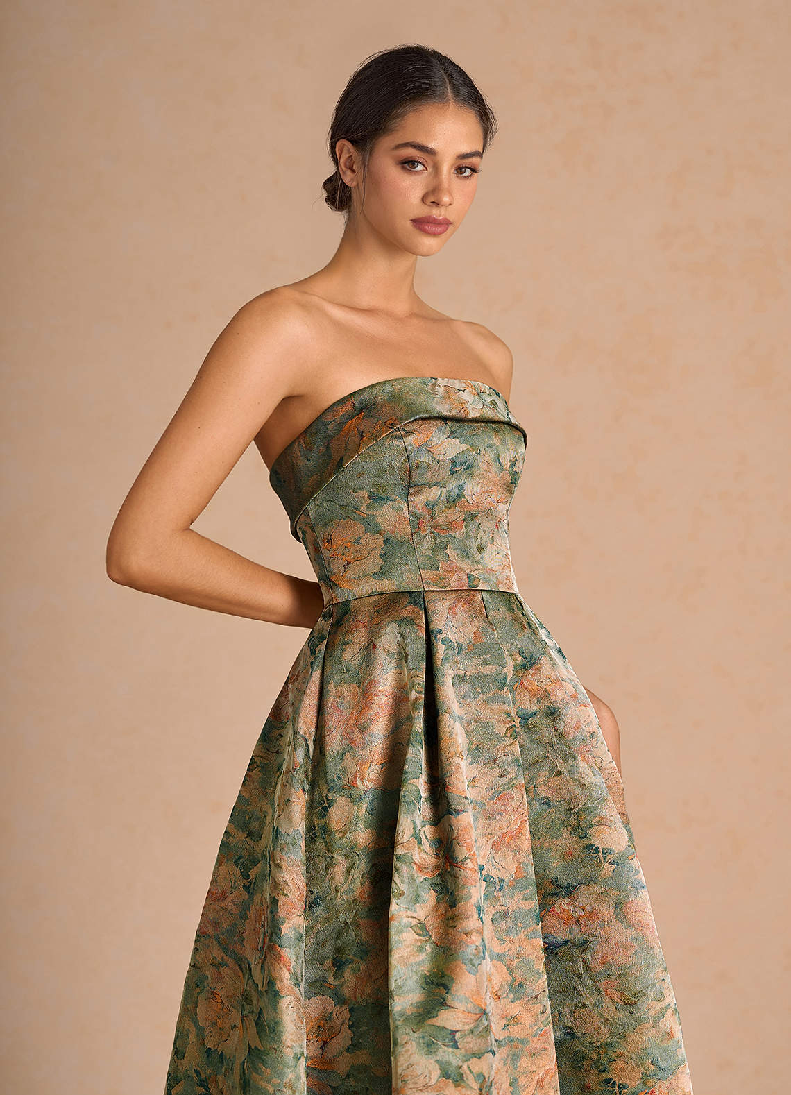 Céleste Vintage Teal Maxi Dress  Dress
