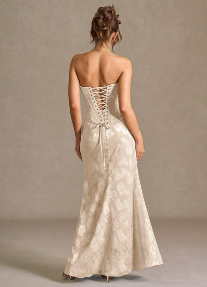 Alyssa Cream Corset Two-Piece Dress  Dress