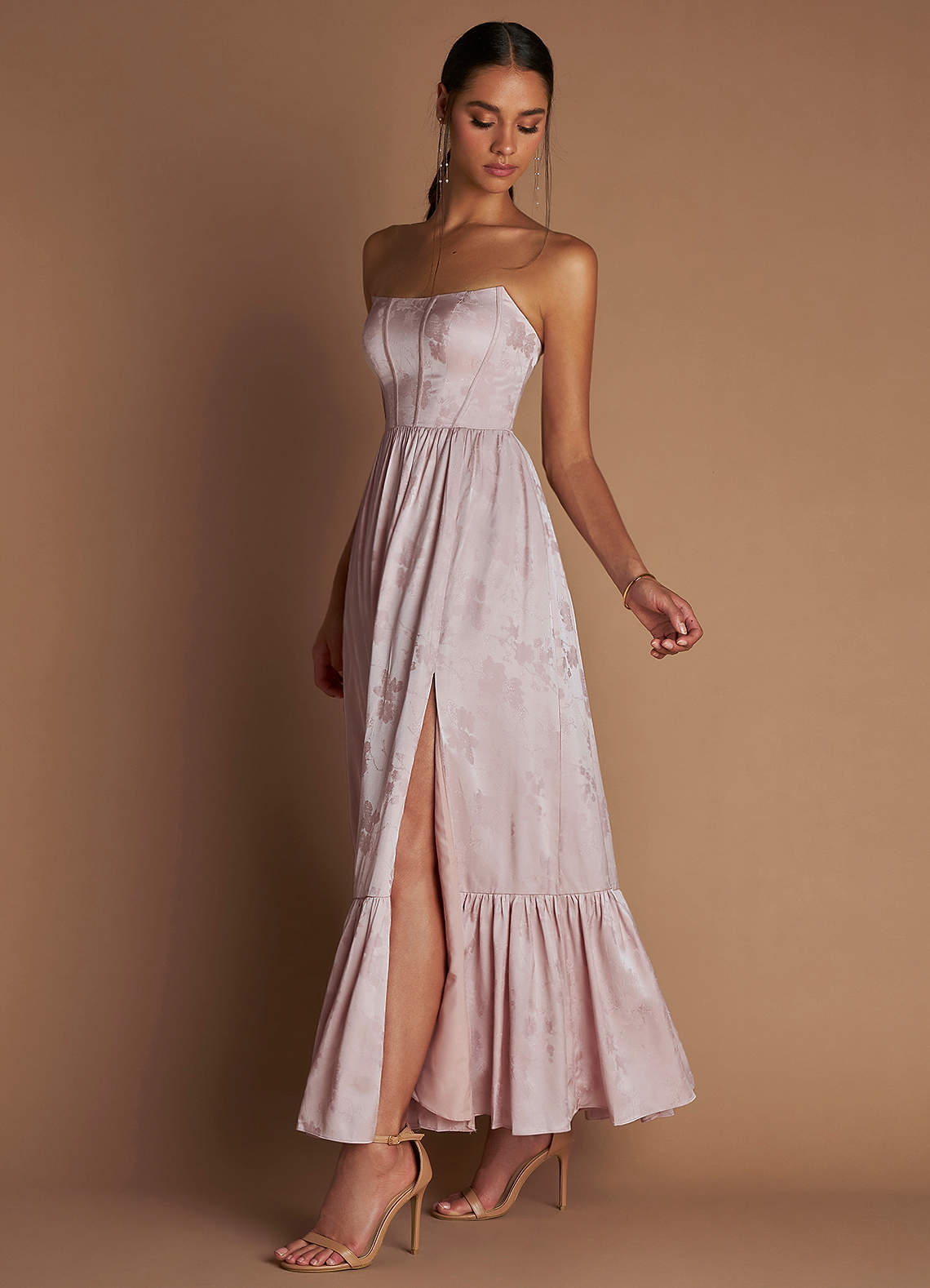 Floria Soft Pink Maxi Dress