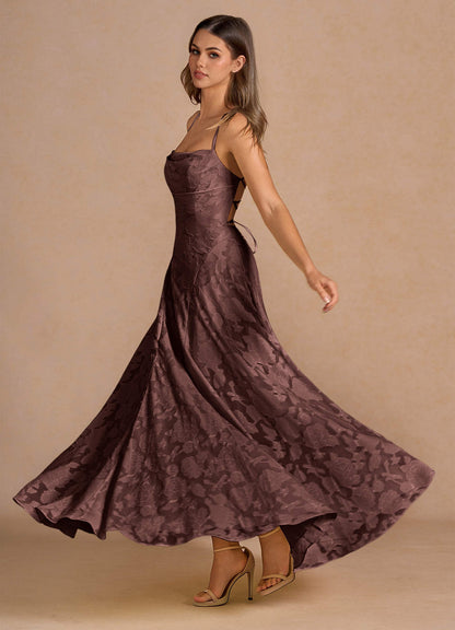 Marlo Mocha Coco Corset Prom Dress