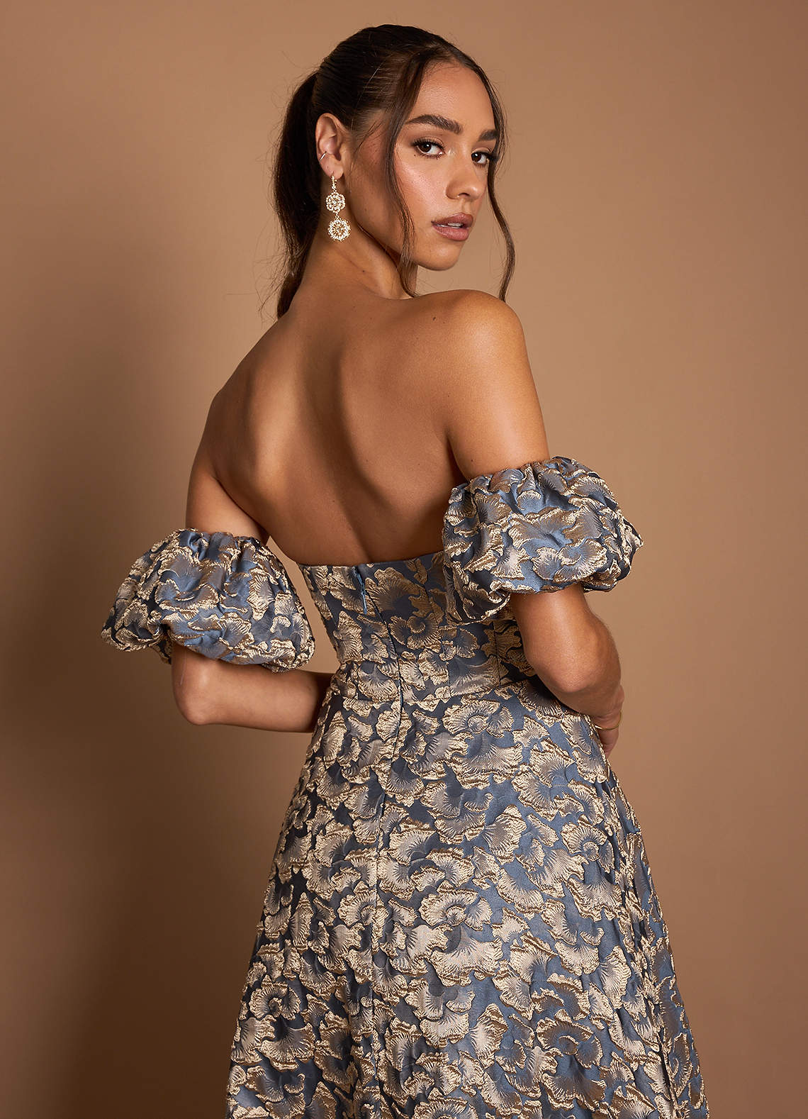 Belisse Gilded Navy Maxi Dress  Dress