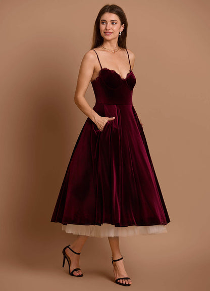 Gracyn Wine Two Piece Dress