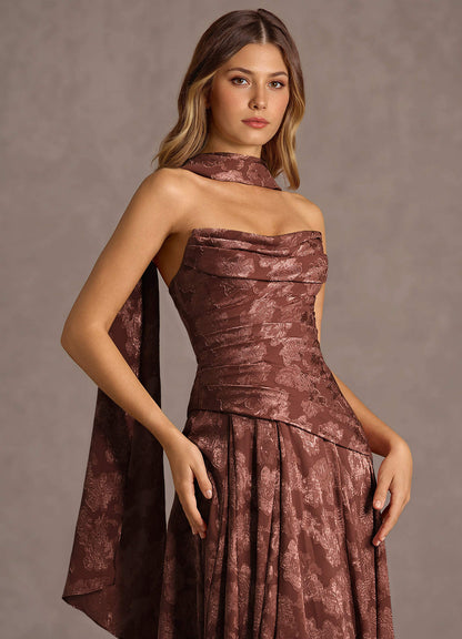 Gabriela Mocha Coco Maxi Dress  Dress