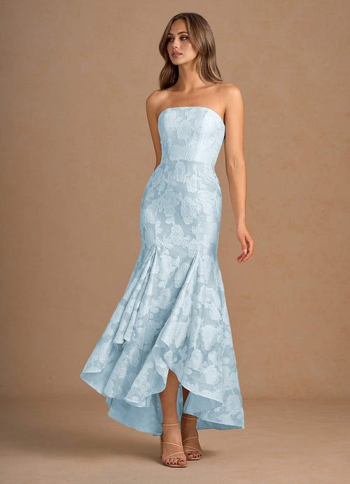 Avina Pale Blue Maxi Dress
