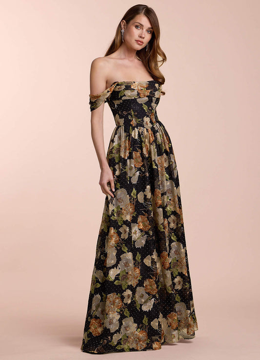 Lillian Black Multi Maxi Dress