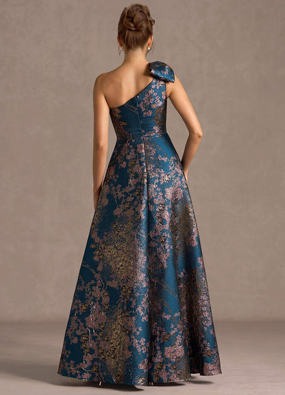 Jonelle Teal Floral Maxi Dress