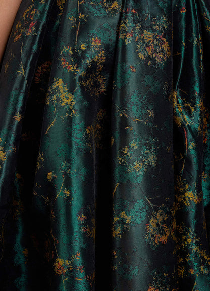 Cristal Deep Green Maxi Dress  Dress