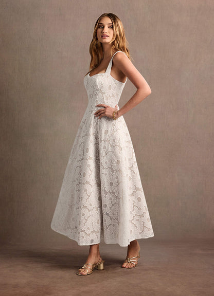 Charlotte White Lace Maxi Dress  Dress