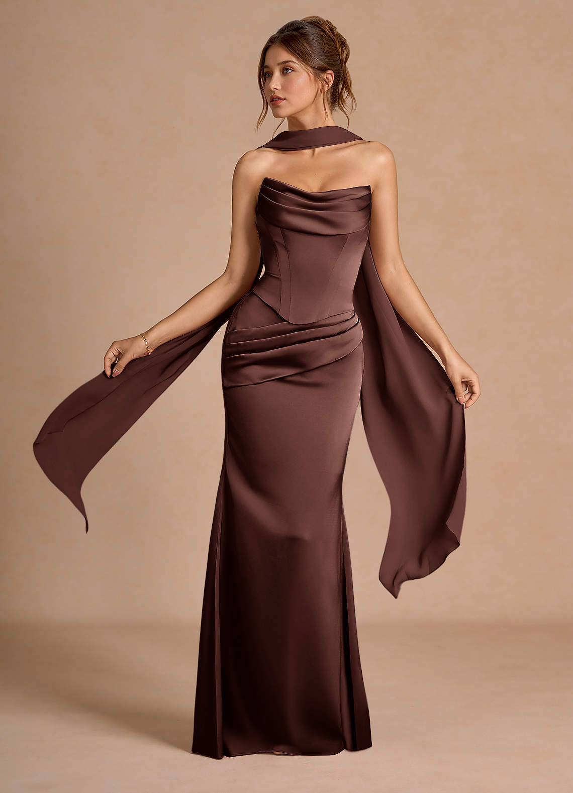 Sorrel Mocha Coco Corset Two-Piece Sets  Dress