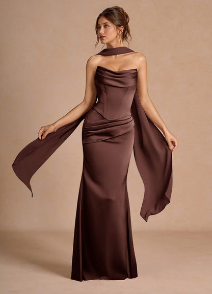 Sorrel Mocha Coco Corset Two-Piece Sets  Dress