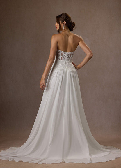 Diamond White A-Line Off the Shoulder Lace Dress