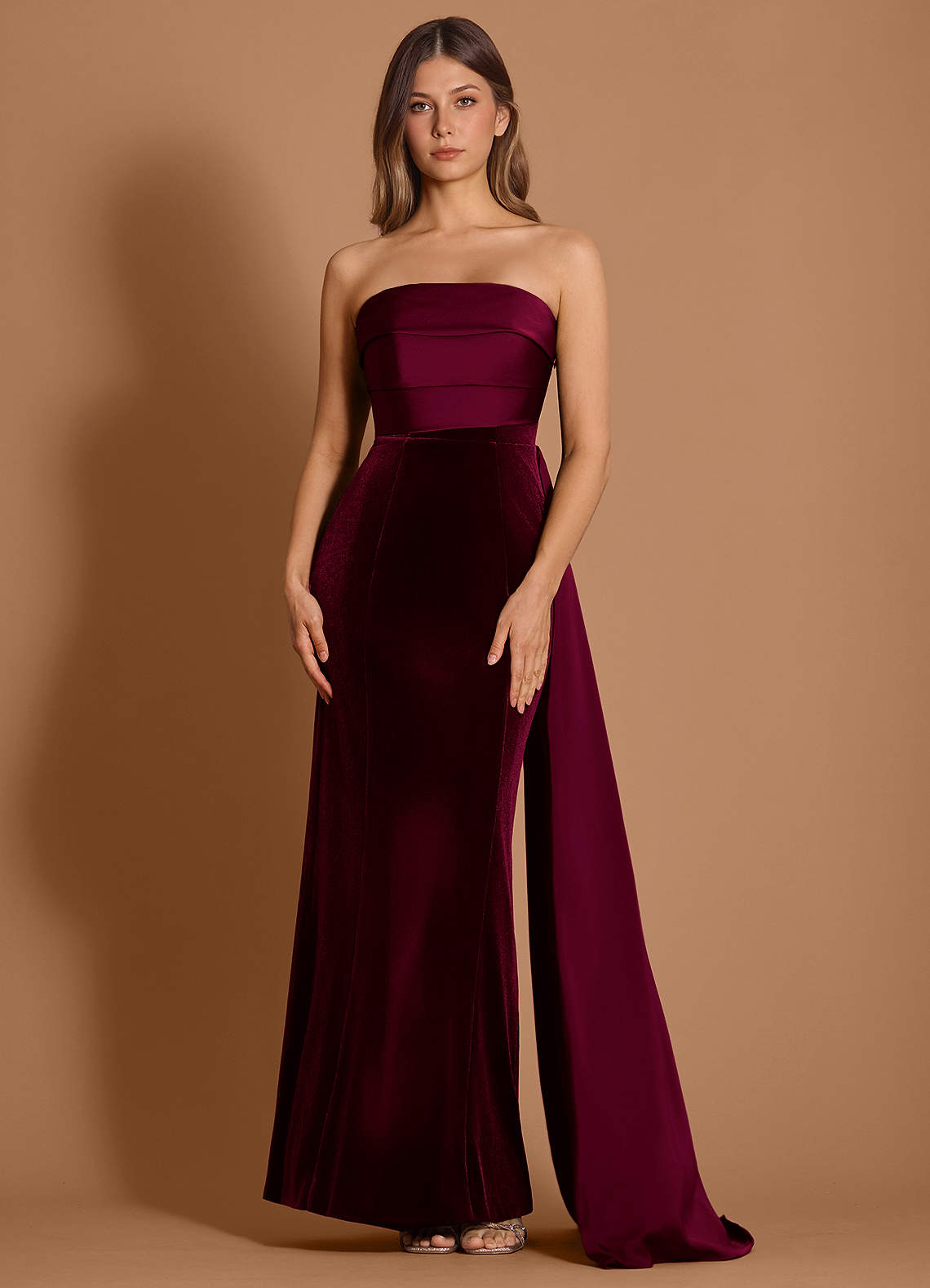 Catherine Wine Maxi Dress  Dress