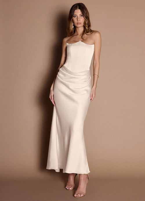 Debby Cream Maxi Dress  Dress