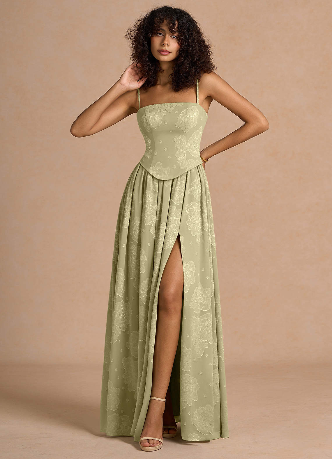 Isaura Celadon Maxi Dress  Dress