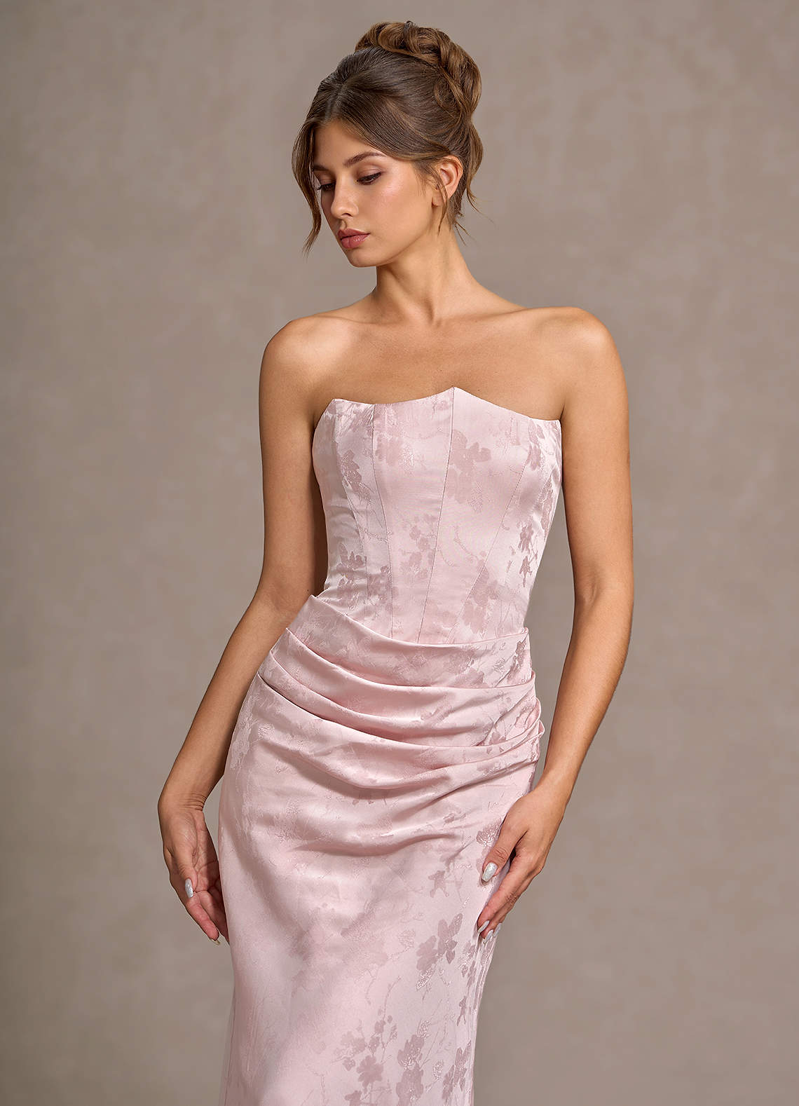 Amabel Soft Pink Maxi Dress  Dress