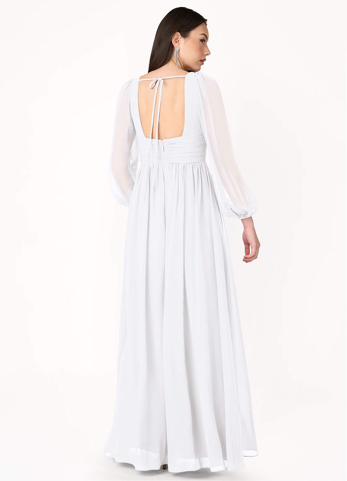 Kelly White Long Sleeve Maxi Dress  Dress