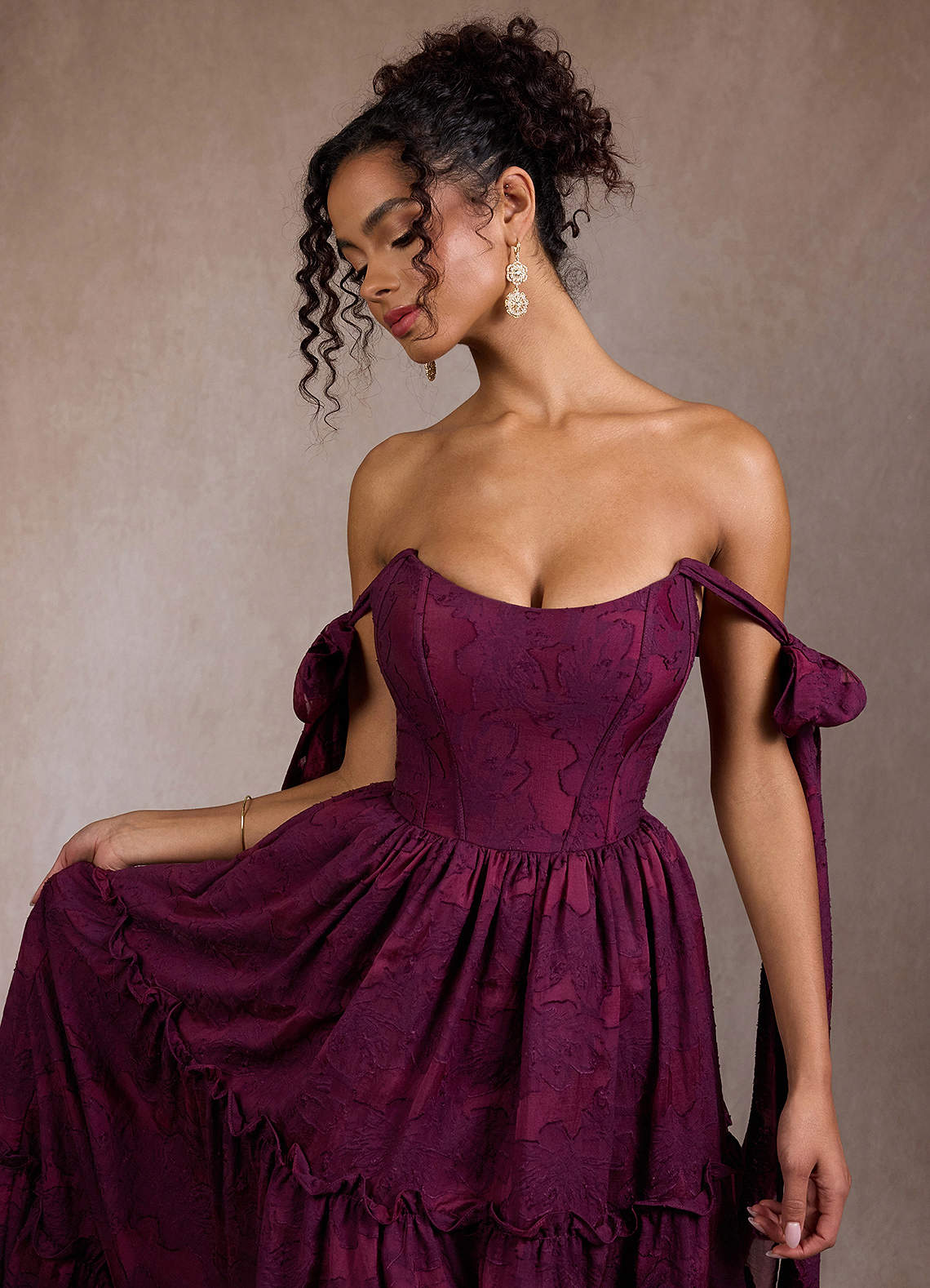 Vilma Plum Orchid Maxi Dress  Dress