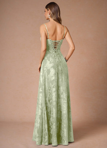 Thalyn Light Green Long Prom Dress
