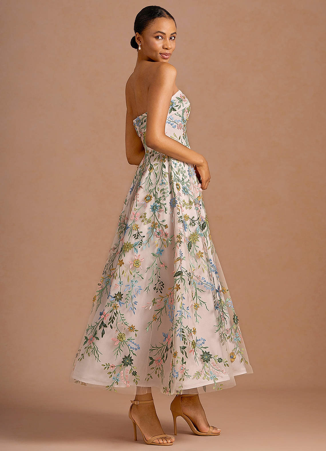 Evangeline Blush Pink Multi Maxi Dress