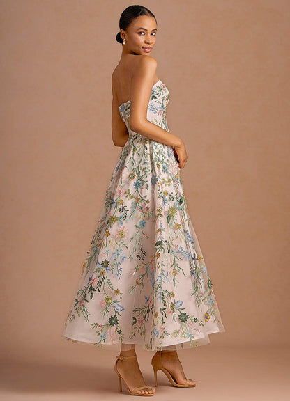 Evangeline Blush Pink Multi Maxi Dress