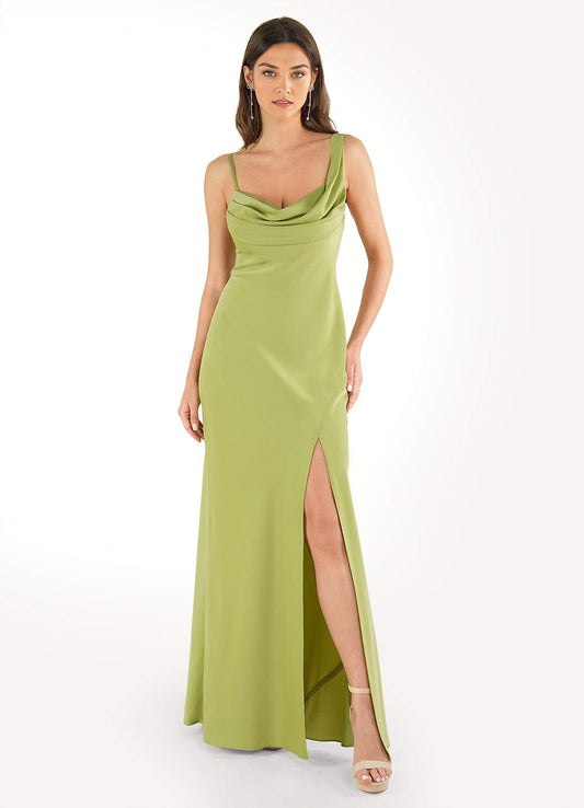 Avery Citron Cowl Maxi Dress