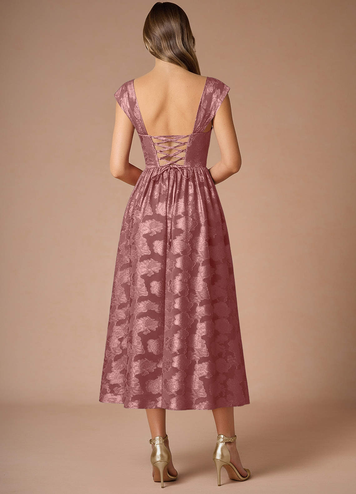 Dana Vintage Rose Midi Dress