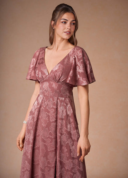 Sasha Vintage Rose A-Line Maxi Dress  Dress