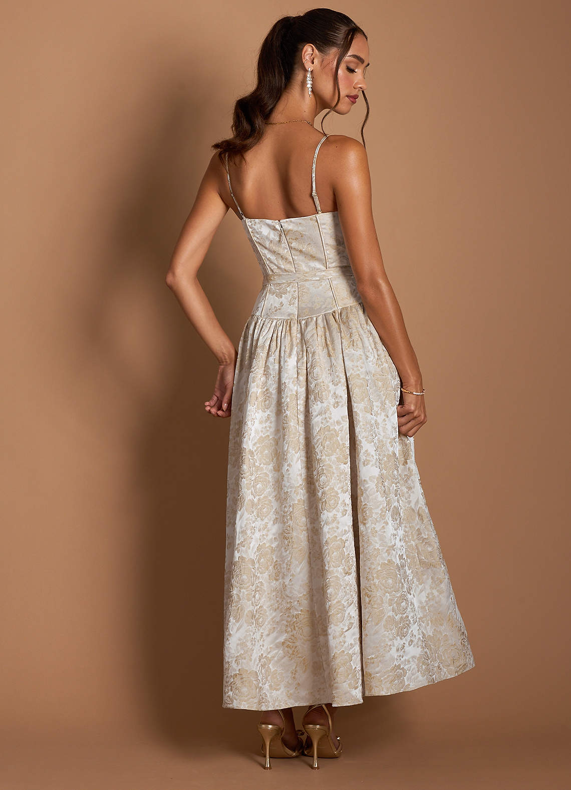 Tommi Vintage Champagne Maxi Dress