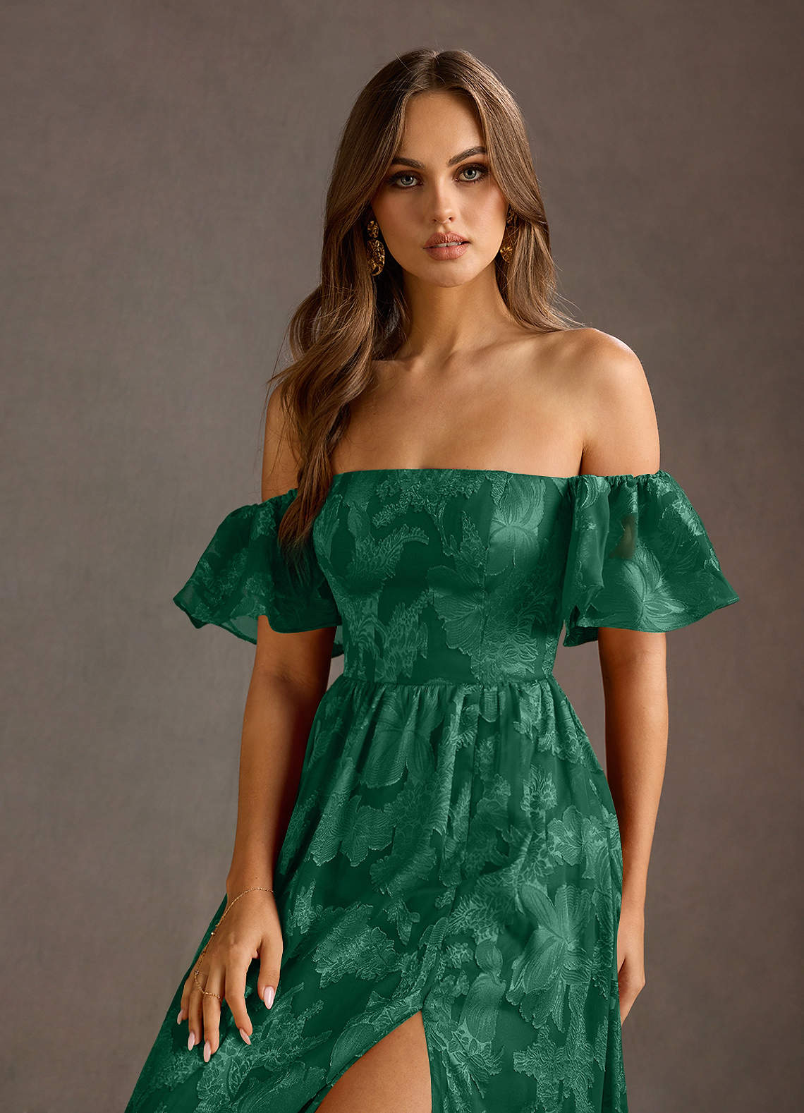 Airelle Dark Green Maxi Dress