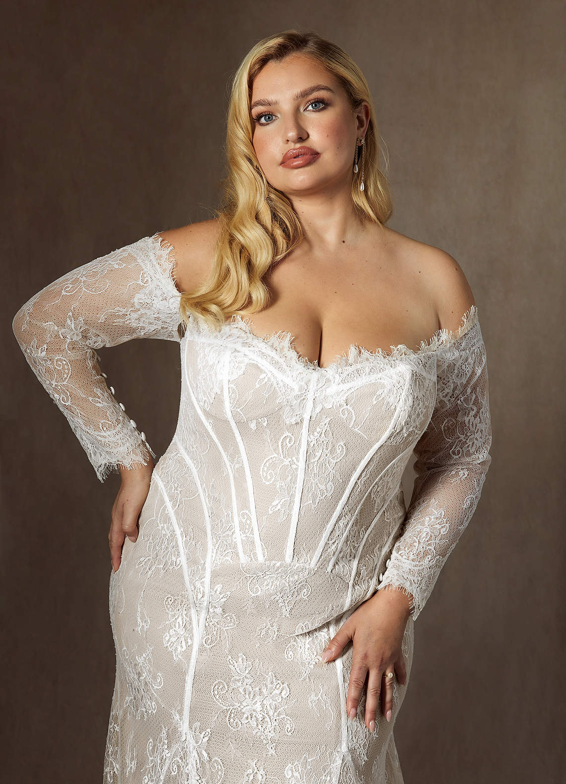 Diamond White Mermaid Off the Shoulder Tulle Dress