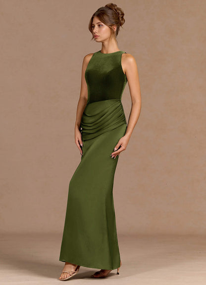 Rylie Olive Maxi Dress