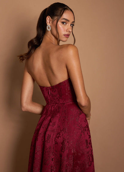 Lue Dark Raspberry Maxi Dress  Dress