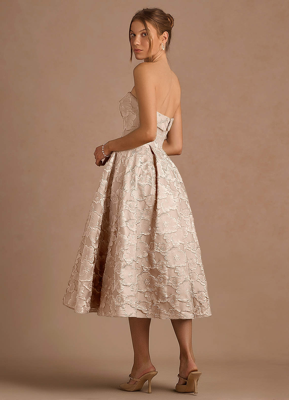 Desiree Vintage Blush Midi Dress