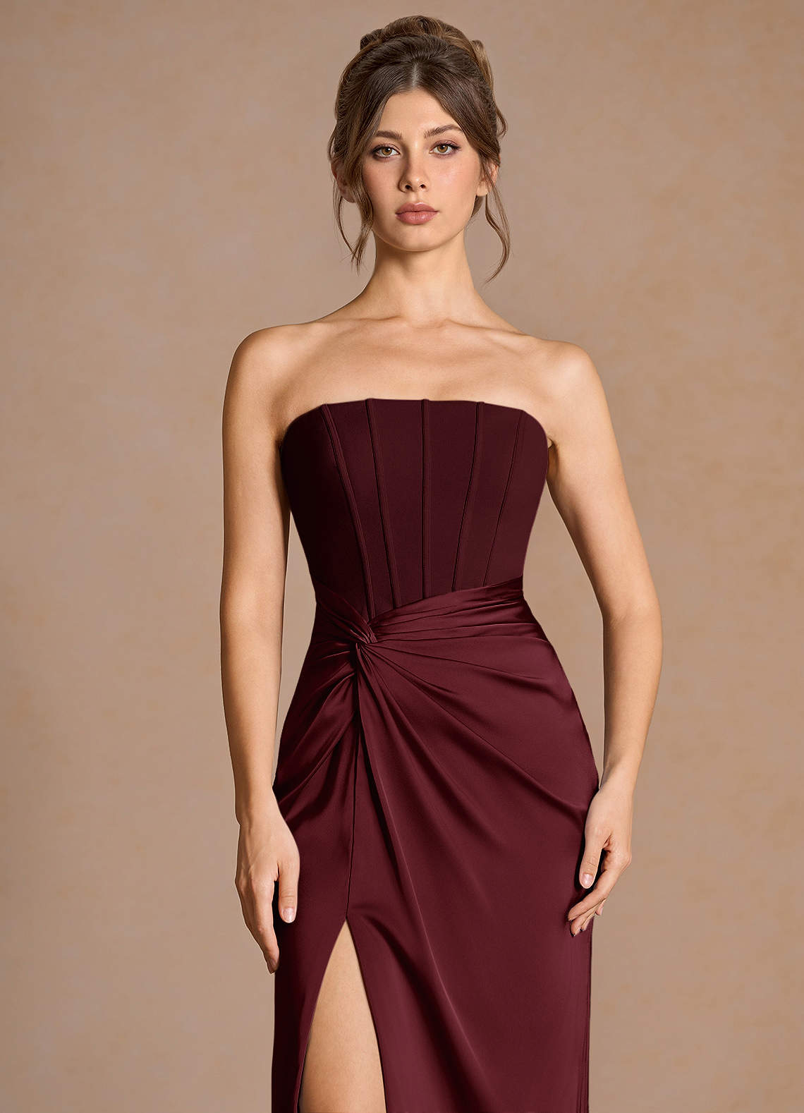 Selene Wine Maxi Dress  Dress