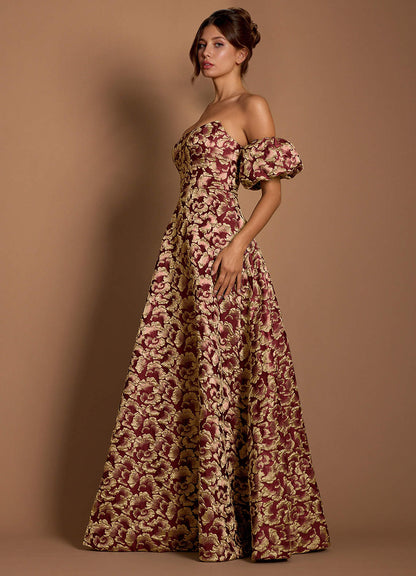 Eowyn Wine Maxi Dress  Dress
