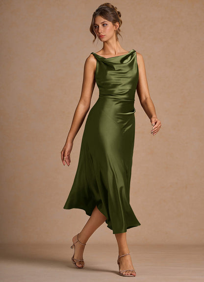 Adriana Olive Midi Dress  Dress
